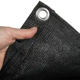 Aanhangernet HDPE 250x470cm met zeilringen zwart fijnmazig