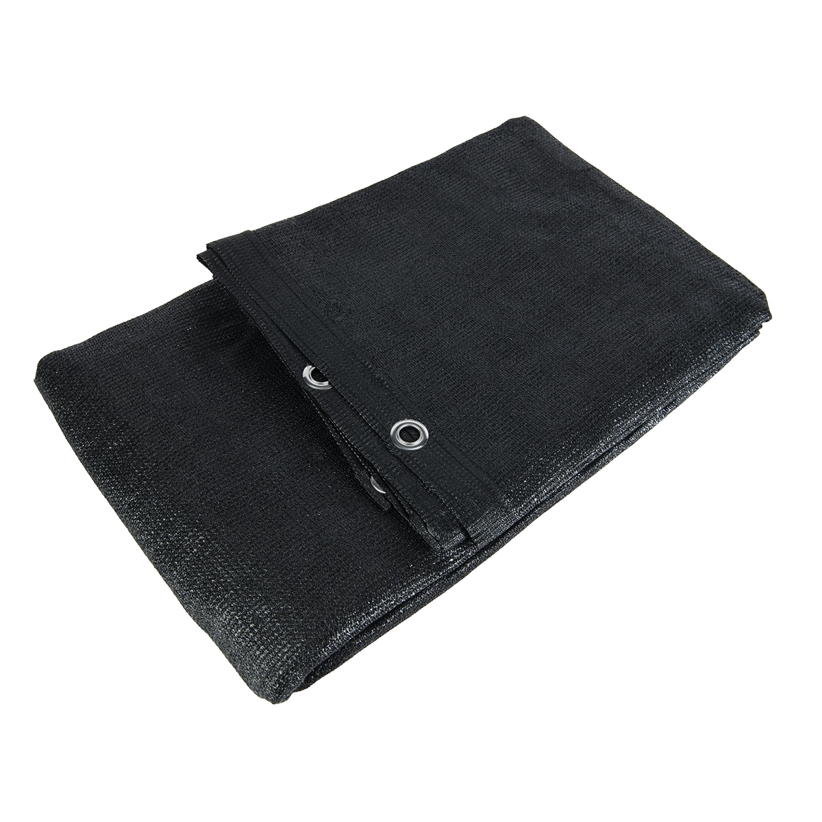 Aanhangernet HDPE 350x800cm met zeilringen zwart fijnmazig