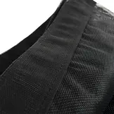 Aanhangernet PVC 220x370 cm met zeilringen zwart fijnmazig