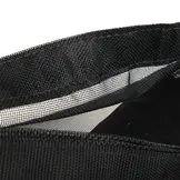 Aanhangernet PVC 220x420 cm met zeilringen zwart fijnmazig