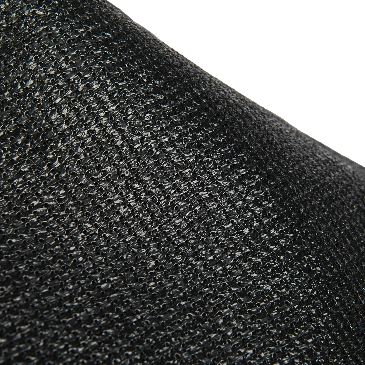 Winddoek HDPE 150x220 cm met zeilringen zwart fijnmazig