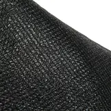 Winddoek HDPE 250x370 cm met zeilringen zwart fijnmazig