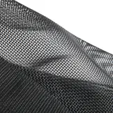 Winddoek PVC 150x220 cm met zeilringen zwart fijnmazig