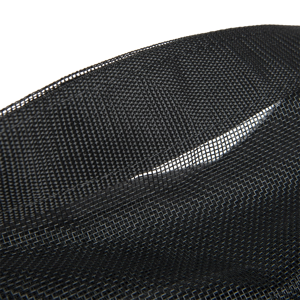 Winddoek PVC 350x800 cm met zeilringen zwart fijnmazig