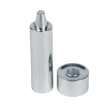 Zeilringen 10mm vernikkeld koper incl. gereedschap 25 stuks