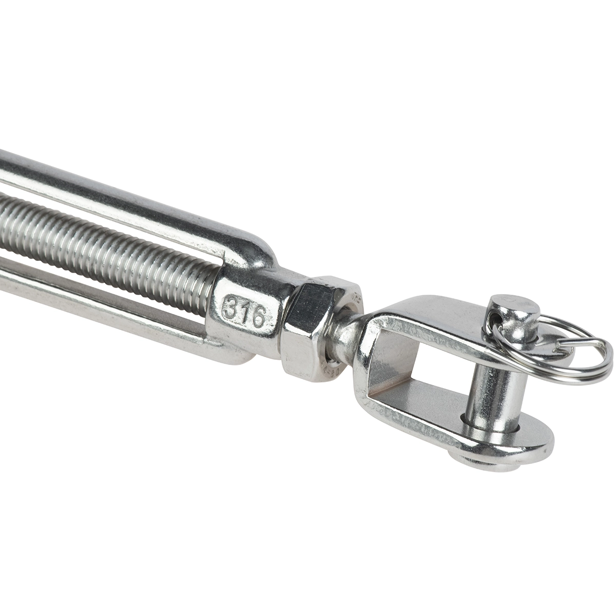 Bevestigingsset schaduwdoek vierkant M10 RVS 316