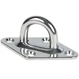 Bevestigingsset schaduwdoek vierkant M10 RVS 316