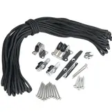 Katrolsysteem harmonicadoek 290 cm RVS 316