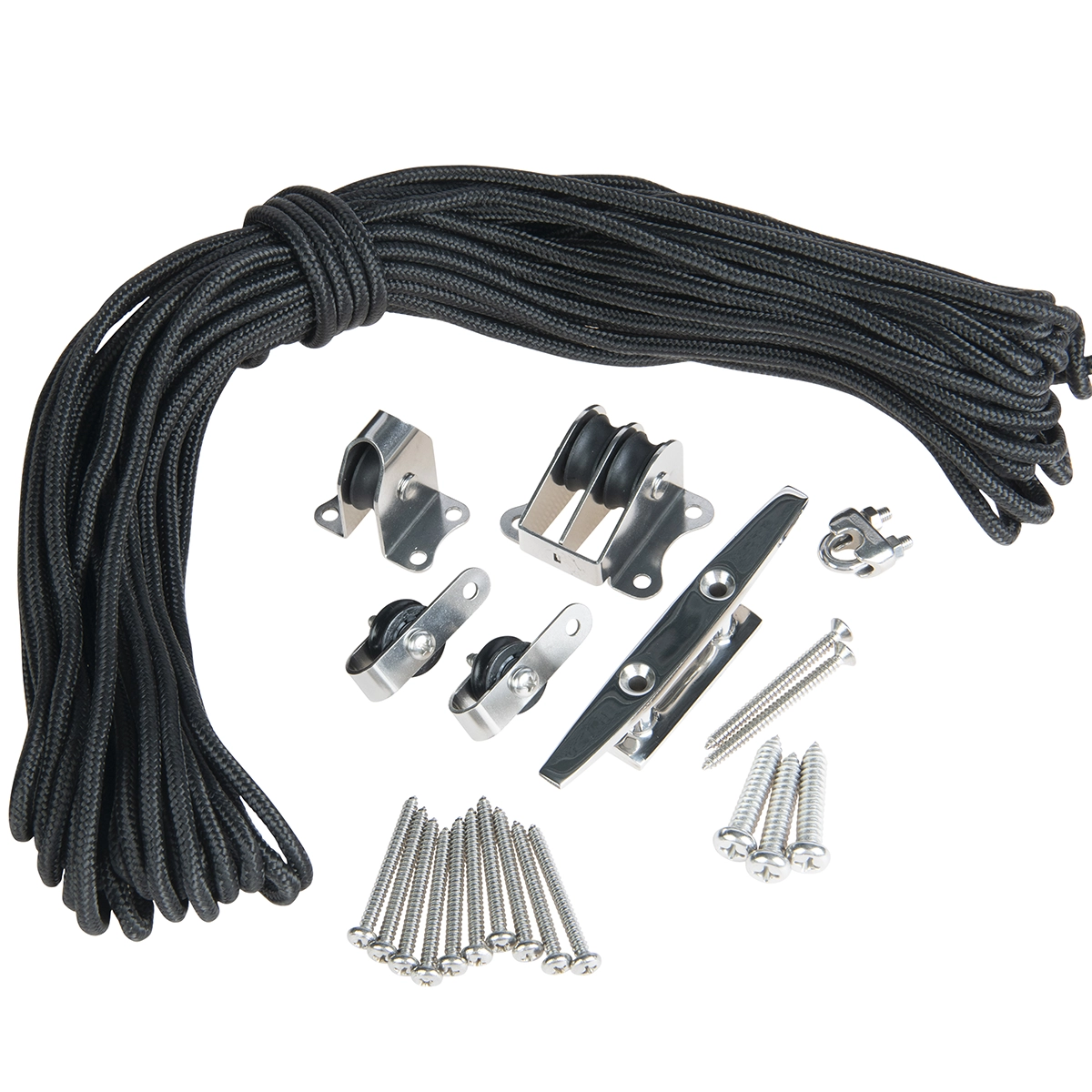 Katrolsysteem harmonicadoek 290 cm RVS 316