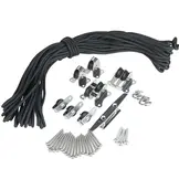 Katrolsysteem harmonicadoek 370cm RVS 316