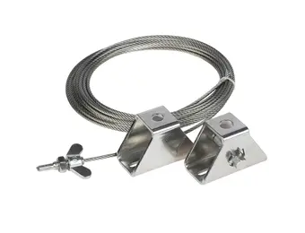 Staaldraad bevestigingsset harmonicadoek 200cm