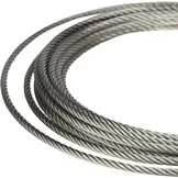 Staaldraad bevestigingsset harmonicadoek 290cm RVS 316