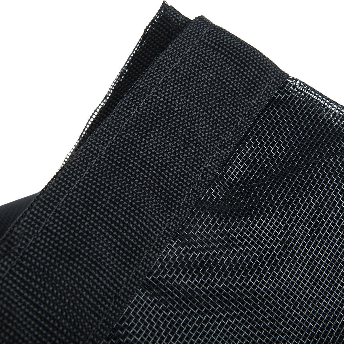 Gaasdoek PVC 150x220cm met zeilringen zwart fijnmazig
