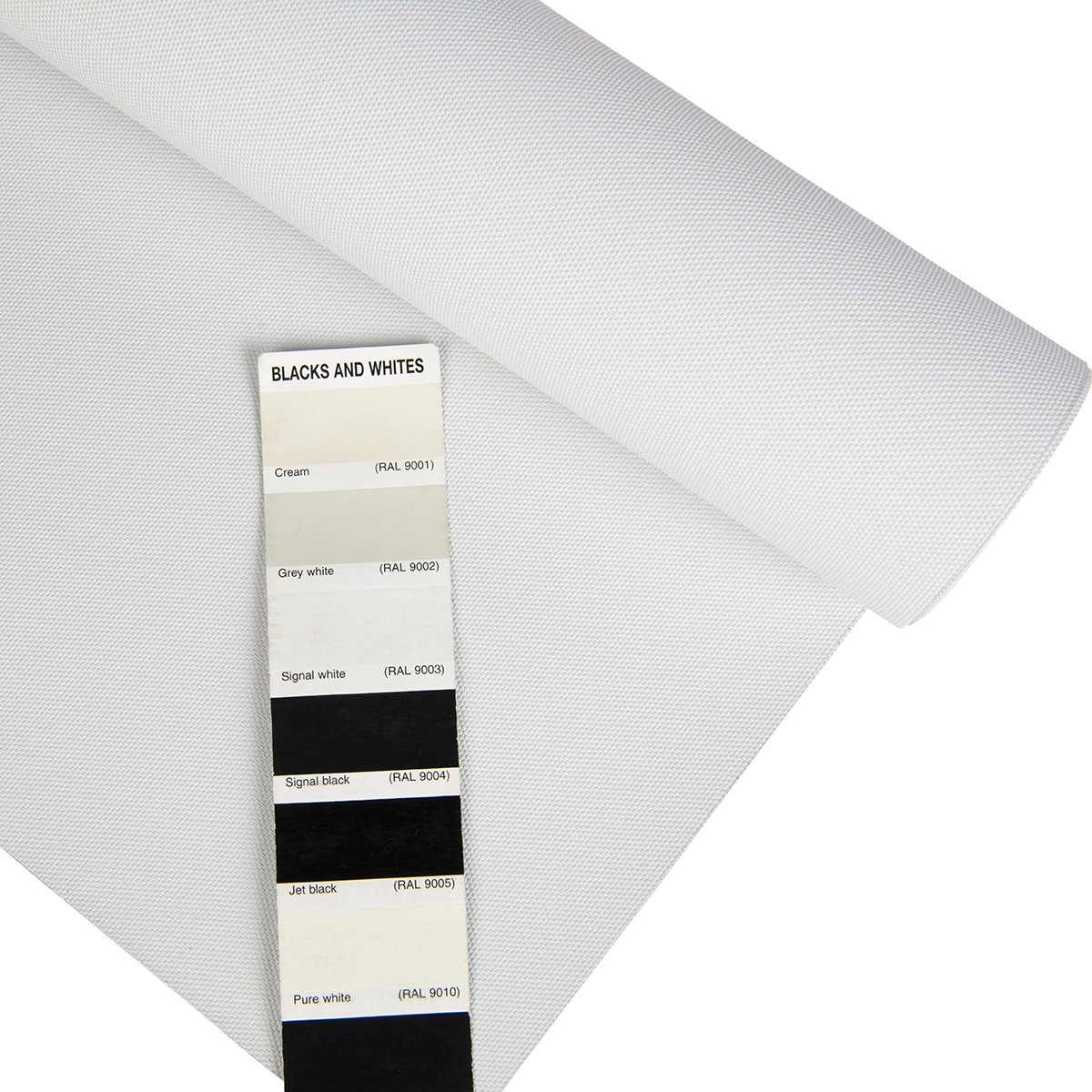 Screendoek blackout wit per meter – maximale zonwering (opaak)