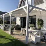 Harmonica schaduwdoek 370x600 Arctic White