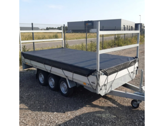 Aanhangernet HDPE 350x800cm met zeilringen zwart