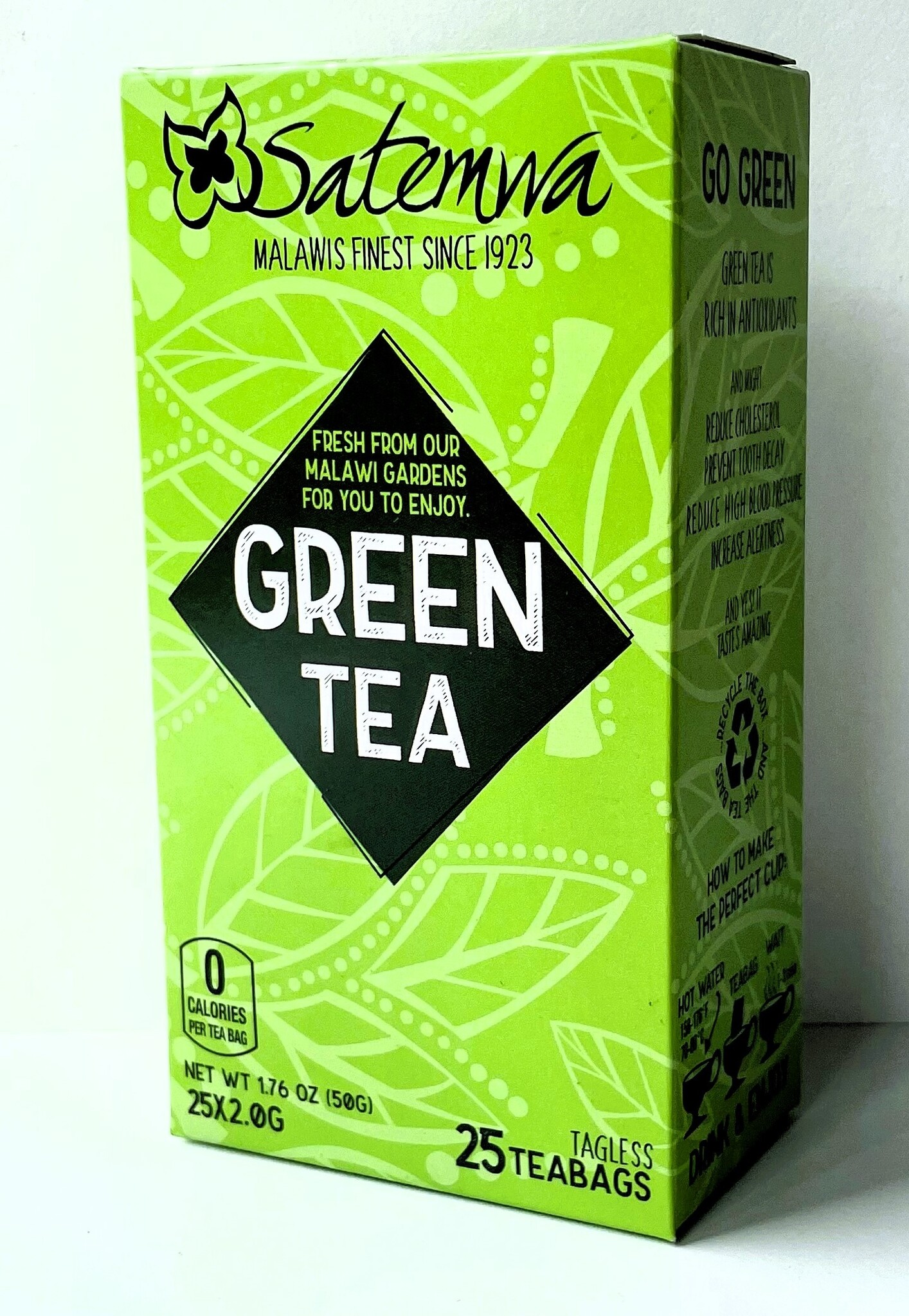 Satemwa Satemwa Green Tea - 25 Theezakjes - Groene Thee - Tea Bags