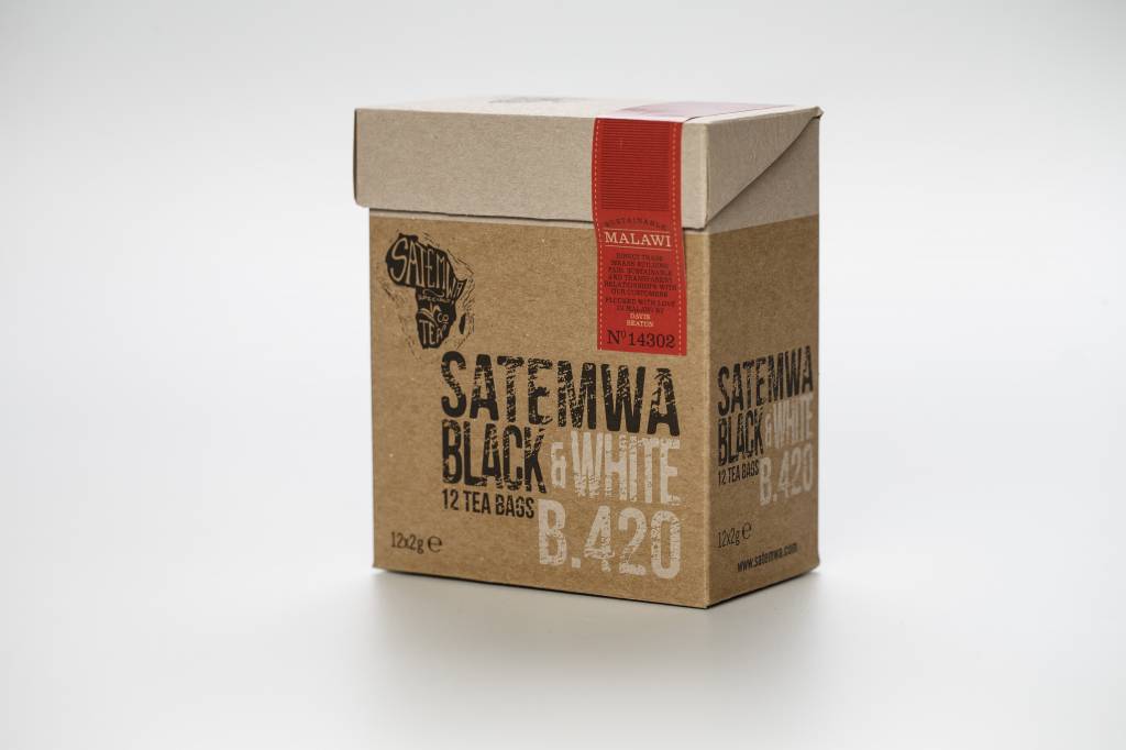 Satemwa B. 420 Satemwa Black & White Theebuiltjes 12 x 2g