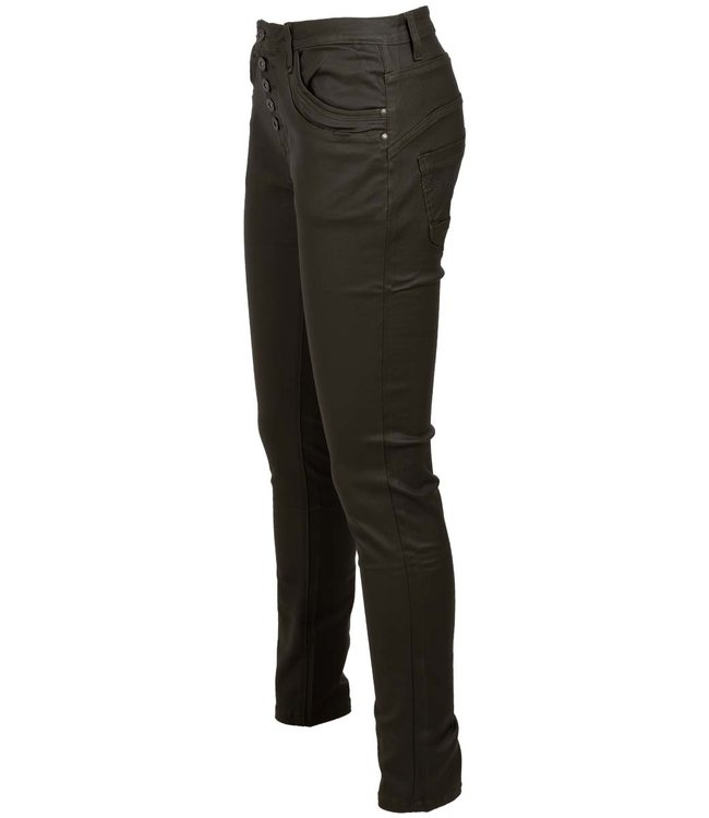 Place du jour jeans met knopen zwart - Kip Aloha damesmode