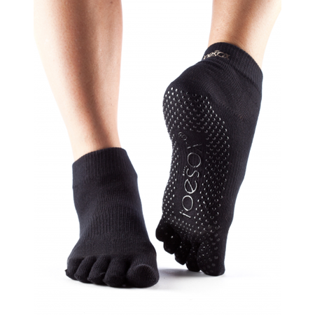 Fitness Mad Toesox Grip Ankle Full Toe Socks
