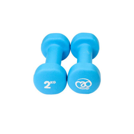 Fitness Mad Fitness Mad Pair 2Kg Dumbbells Blue