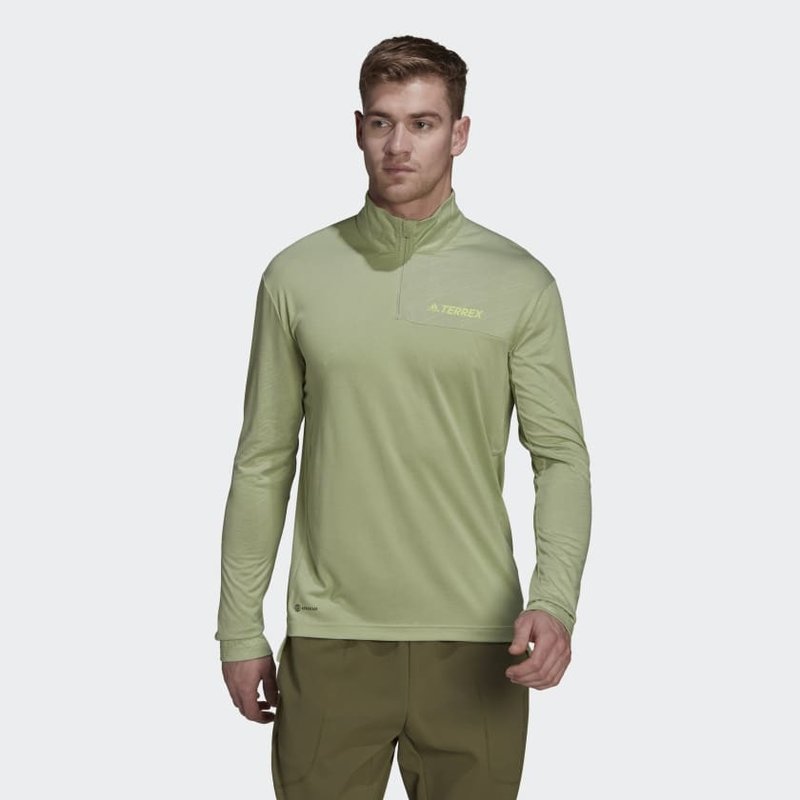 adidas Terrex Multi Half-Zip LS Tee | adidas Terrex Ireland - The ...