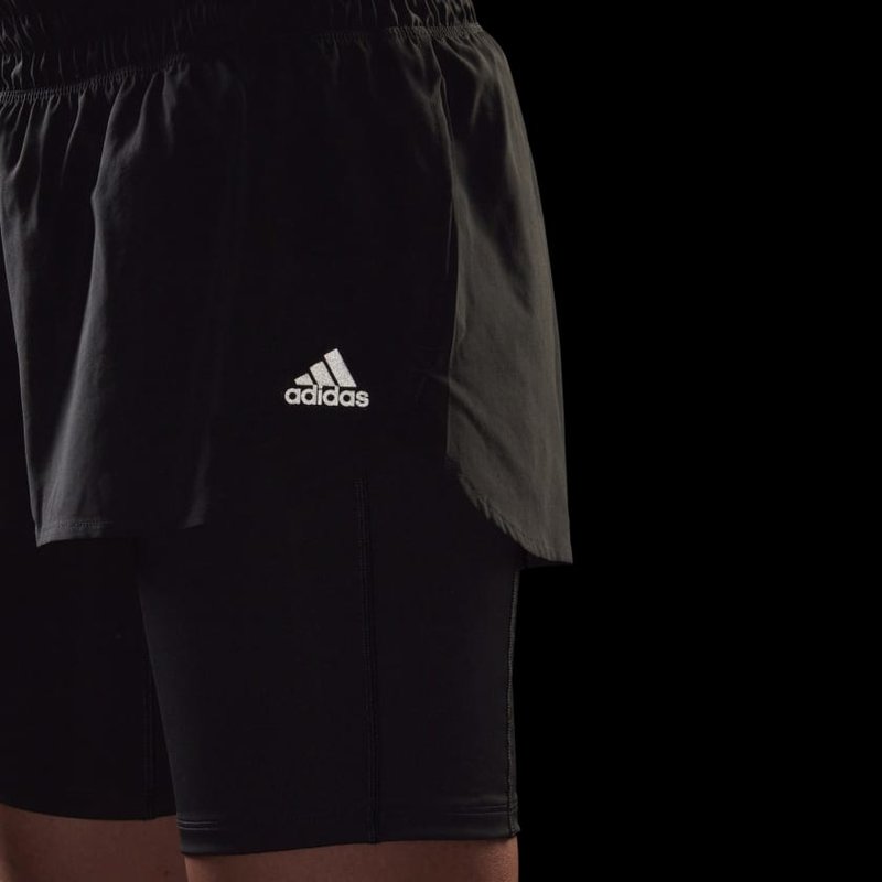 adidas adidas Run Icons Two-in-One Running Shorts