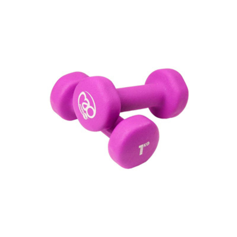 Fitness Mad Fitness Mad Pair 1KG Dumbbells Purple