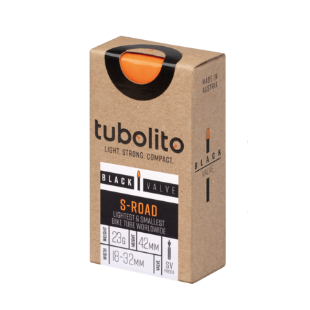 tubolito S Road Black Valve 18-32mm