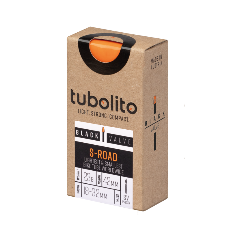 tubolito S Road Black Valve 18-32mm