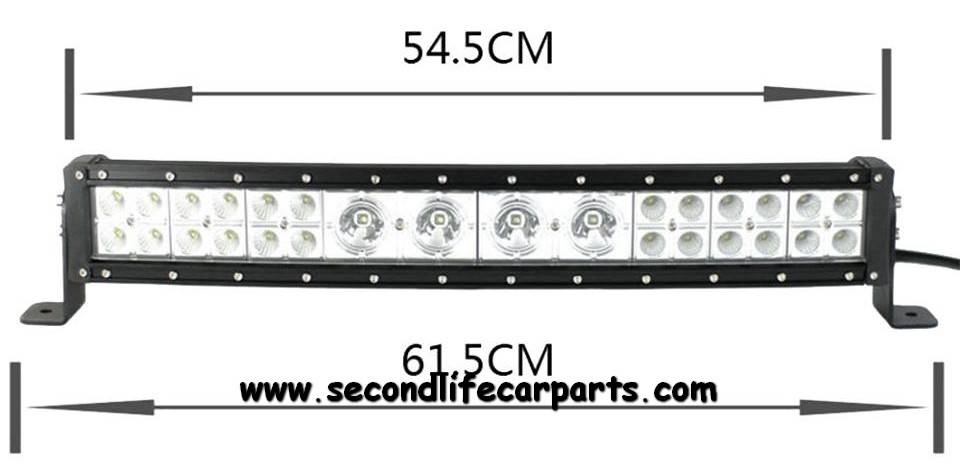 secondlifecarparts LED BAR Combo plus curved 112 watt light bar