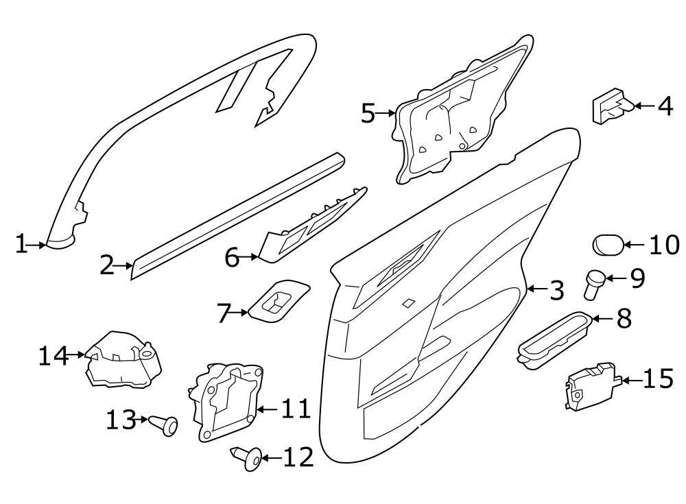 T4N3119 | SEAL-REAR DOOR JAGUAR XE