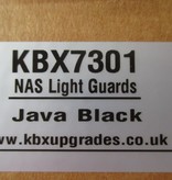 KBX7301 Defender lamp guards, NAS lamps (95mm). gloss black