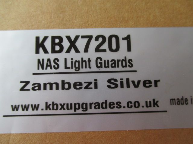 KBX7201   NAS Lamp Guards - Zambezi Silver - Pair