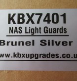 kbx KBX7401 NAS Lamp Guards - Brunel Silver - Pair