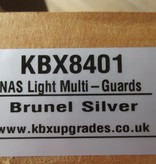 KBX8401  NAS Lamp Guards - Brunel Silver - Pair