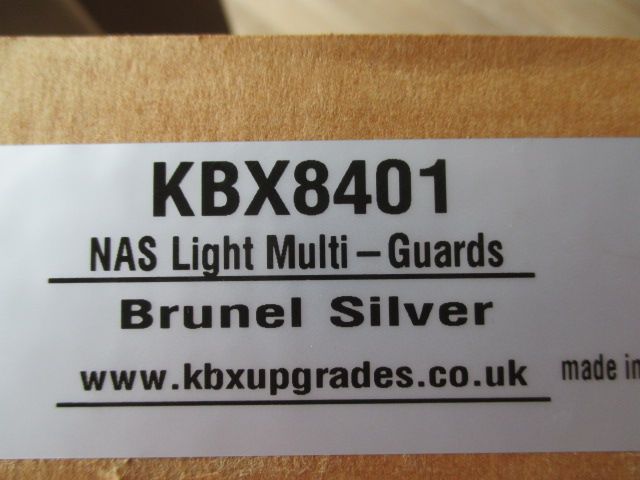 KBX8401  NAS Lamp Guards - Brunel Silver - Pair