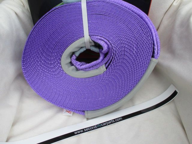 TFES11000- Bright purple Polyester winch extension strap