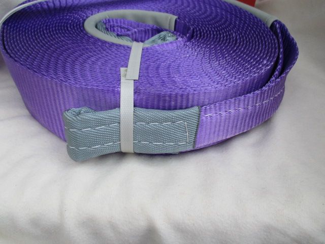 TFES11000- Bright purple Polyester winch extension strap