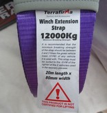 TFES11000- Bright purple Polyester winch extension strap