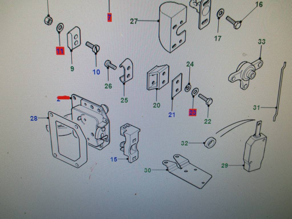 FQJ103840  Rear End Door Latch Mech Def S3