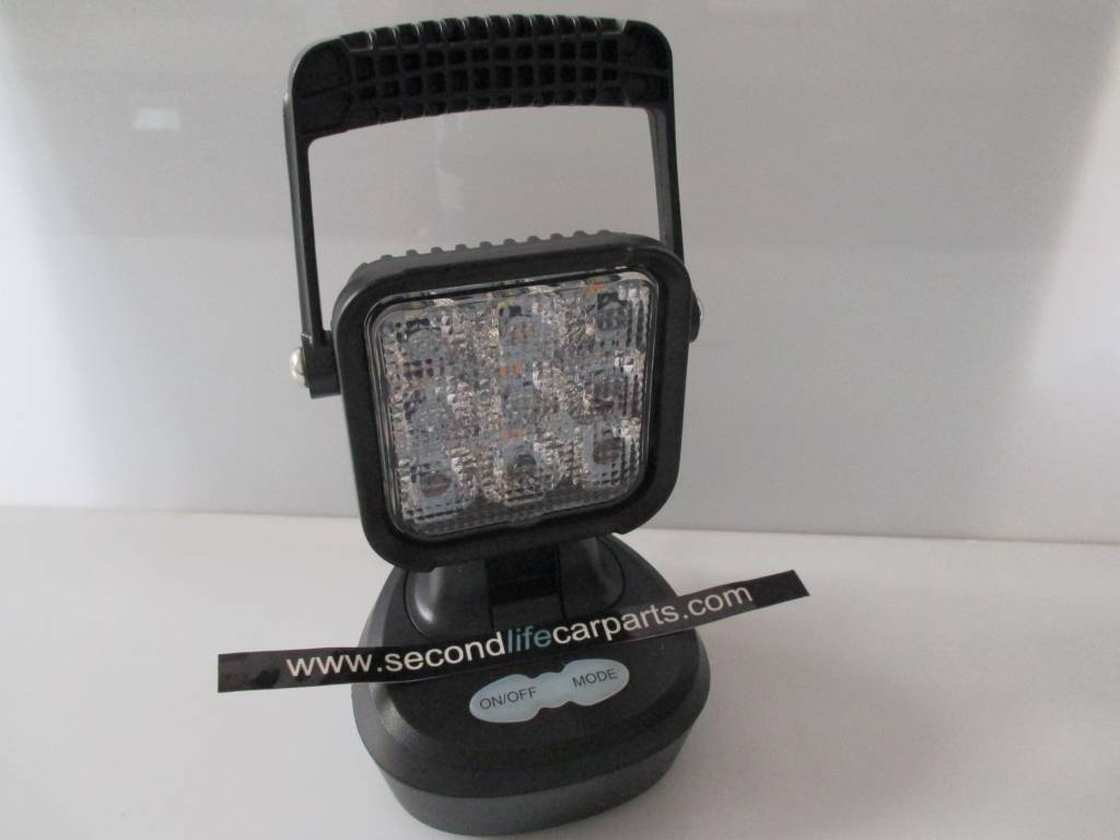 Stijg Uitsluiting Wereldrecord Guinness Book LED werklamp Amber/Wit 9 watt 12-220 volt OPLAADBAAR - Second Life Carparts