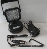 LED werklamp Amber/Wit 9 watt 12-220 volt OPLAADBAAR