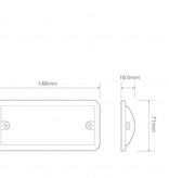 Platte interieurverlichting 12 volt