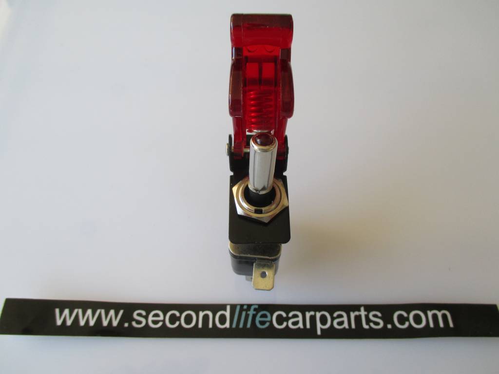 Schakelaar led 20 ampère 12 volt rood