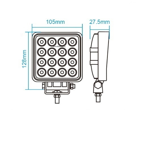 Grafeen platte werklamp E-keur 48W