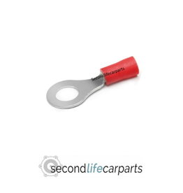 Insulated Ring Terminals RED  6,4 MM