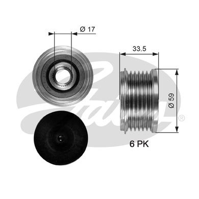 Dynamovrijloop voor Land Rover Freelander 2 2.2 TD4