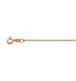 Private Label CvdK 14kt. roségouden anker collier 42 cm.