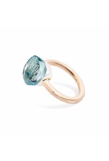 Pomellato Pomellato Nudo Petit ring in 18 krt. roségoud met sky blue topaas